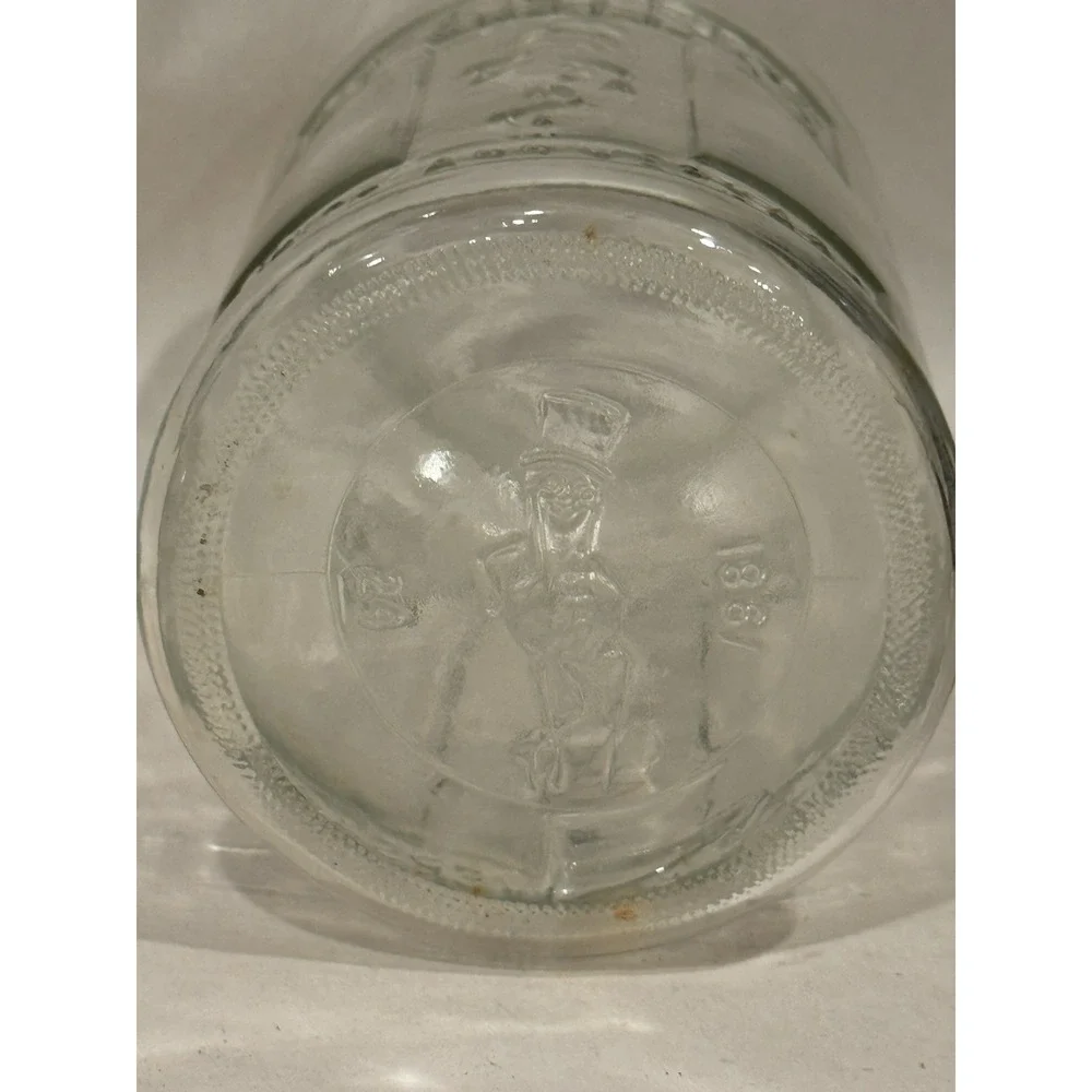 Vintage 1981 75th Anniversary Planters Mr. Peanut Glass Jar with Lid Cannister